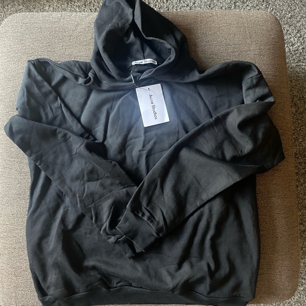 Acne Studios Black Logo Hooded Sweater